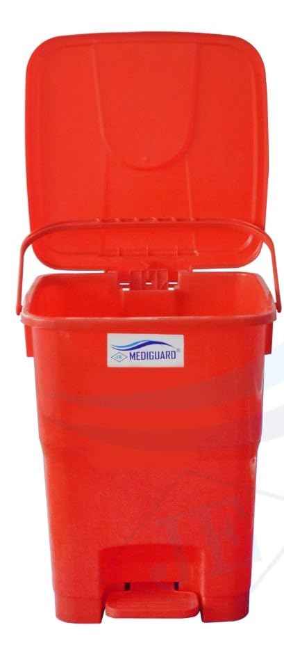 MEDIGUARD Bio_Medical Plastic Pedal Dustbin_12_Ltr. (BLACK)