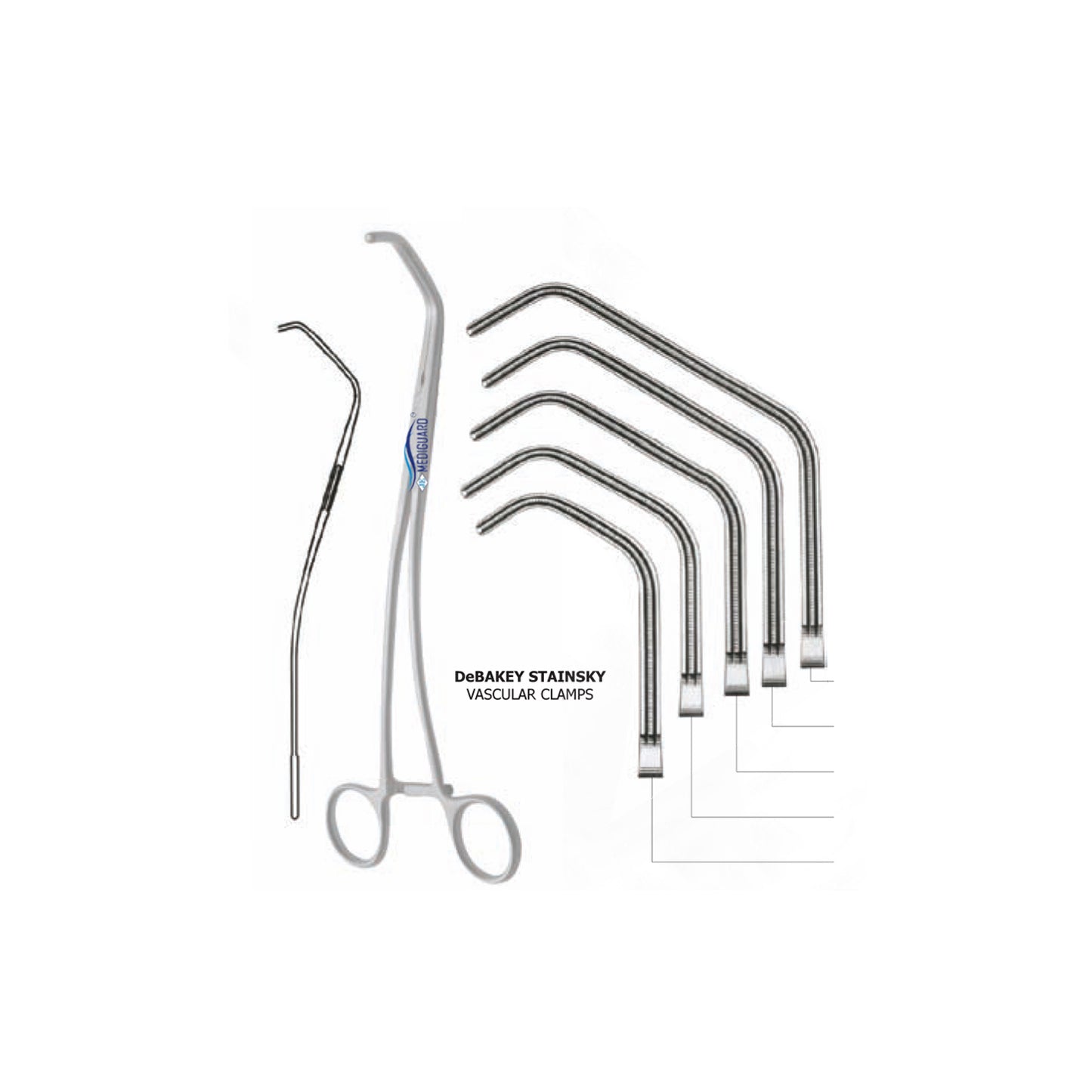 MEDIGUARD DeBAKEY STAINSKY VASCULAR CLAMPS