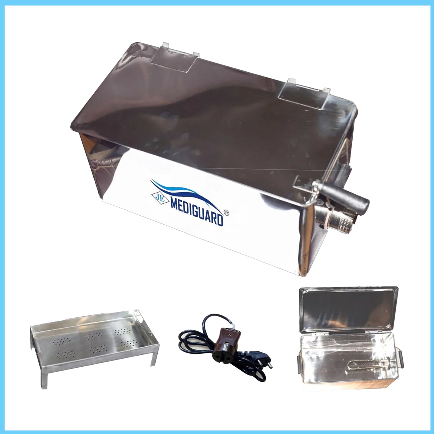 MEDIGUARD Electric Instrument sterilizer size 8-inch sterilization 8"x5"x3"