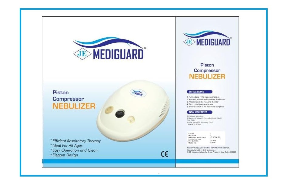 MEDIGUARD Nebulizer with Adult and Child mask Respiratory Machine