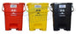 MEDIGUARD Bio_Medical_Plastic_Pedal_Dustbin_20Ltr_SET OF 3_(BLUE, BLACK & YELLOW)