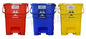 MEDIGUARD Bio_Medical_Plastic_Pedal_Dustbin_20Ltr_SET OF 3_(BLUE, BLACK & YELLOW)