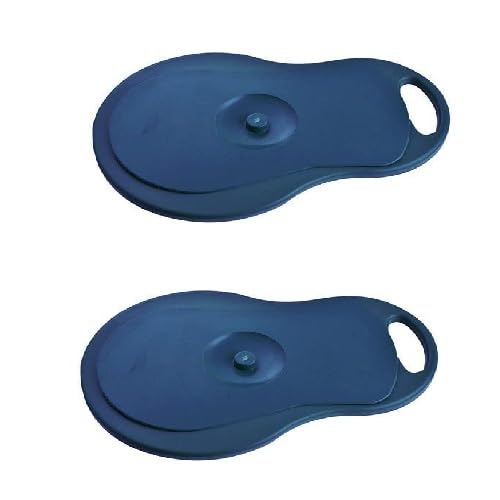 MEDIGUARD Unisex Polypropylene Bed Pan With Lid, Pack of 2, Blue