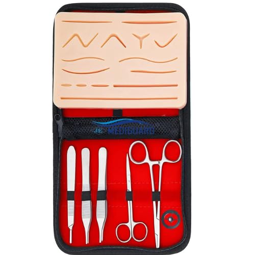 MEDIGUARD Suture Practice Kit, Large Silicone Suture Training Practice Pad