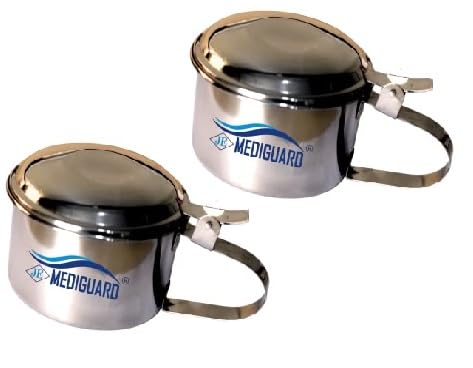 MEDIGUARD Stainless Steel Sputum Mug, Combo