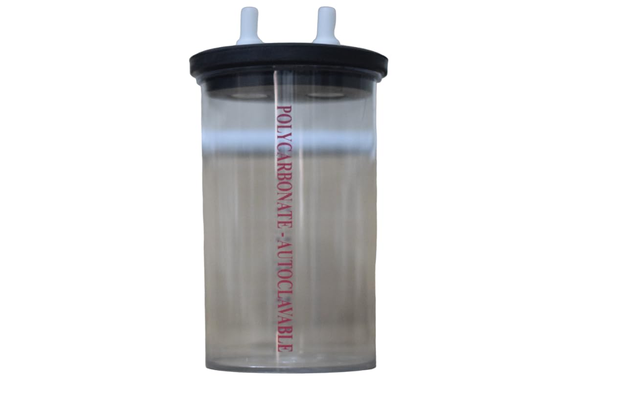 MEDIGUARD Medical Premium Polycarbonate Jar 2L For Suction Machine, Electric Suction Machine Jar 2L, Hospital Use, Clinic Use, Pack Of 2