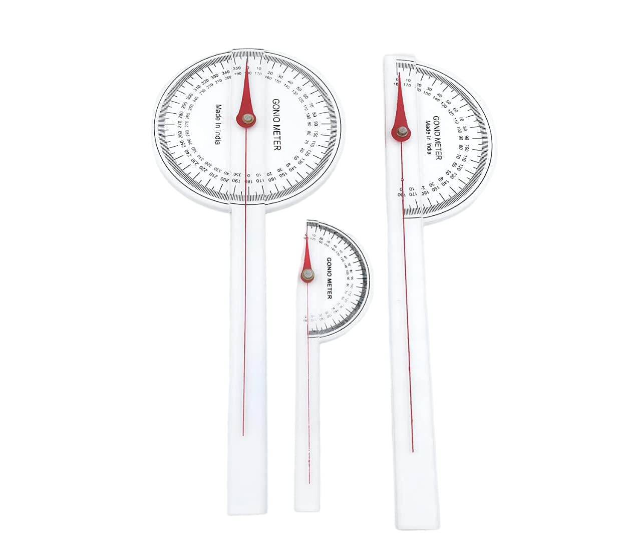 MEDIGUARD Goniometer Set Plastic PVC Plastic physiotherapy orthopedic Medical set of 3