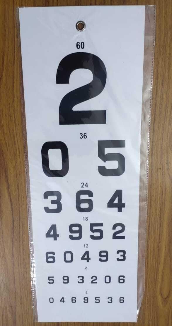 MEDIGUARD Eye Vision Test Chart (Snellen) (Golovin Sivtsev Table)