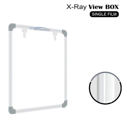 MEDIGUARD Premium Xray View Box, Single Film LED Pack of 1 with Automatic Film Activation Censor and Variable Brightness Controller, Size-14x17 Inch, White, Pack of 1