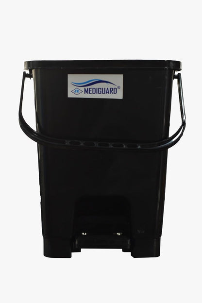 MEDIGUARD Bio_Medical Plastic Pedal Dustbin_12_Ltr. (BLACK)