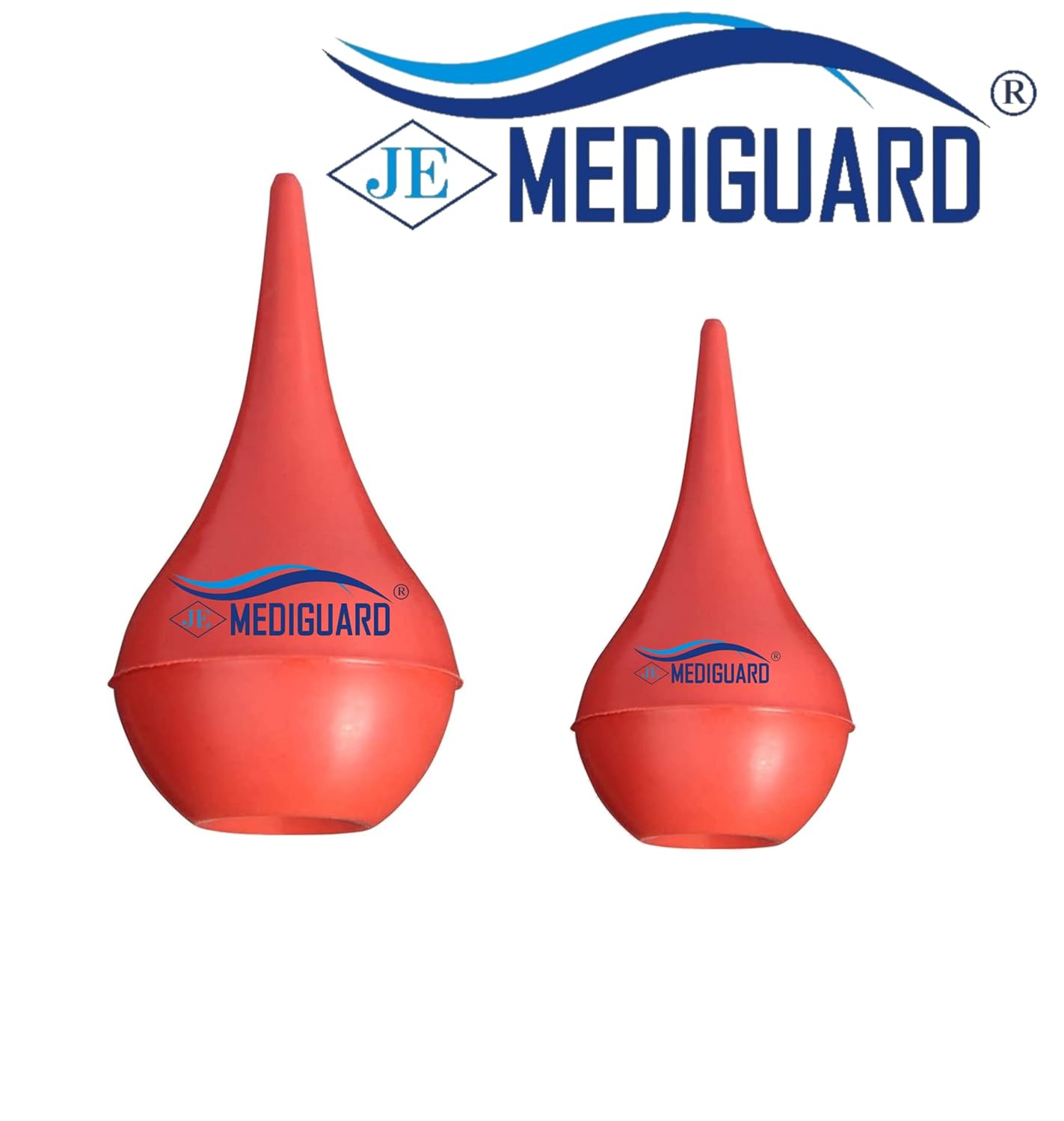 MEDIGUARD Surgicals Rubber Ulcer Syringe 100 ml Value Pack of 2