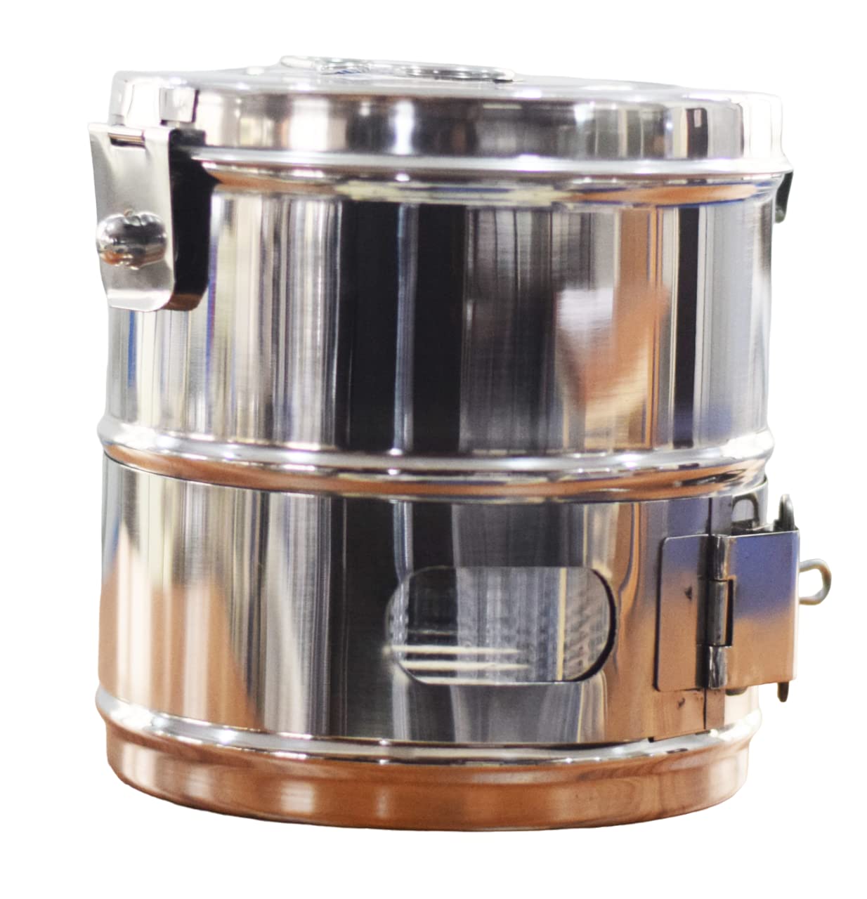 MEDIGUARD Dressing Drums - Stainless Steel, Super Deluxe,Heavy (Seamless), Size 6" Dia. x 6" Height - Pack Of 1