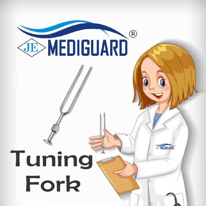 MEDIGUARD 128 Hz Tuning Fork Made up of Stainless Steel for Medical Students & Doctors