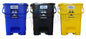 MEDIGUARD Bio_Medical_Plastic_Pedal_Dustbin_20Ltr_SET OF 3_(BLUE, BLACK & YELLOW)