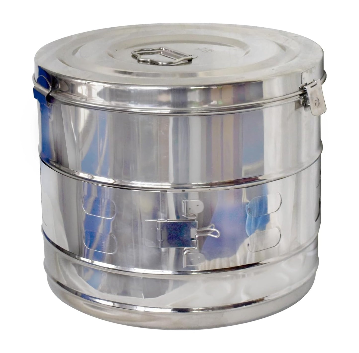 MEDIGUARD Dressing Drum 15x12 Jointed, Fully Stainless Steel, 15'' Diameter x 12' Height, Pack Of 1