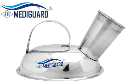 MEDIGUARD Unisex Stainless Steel Urinal