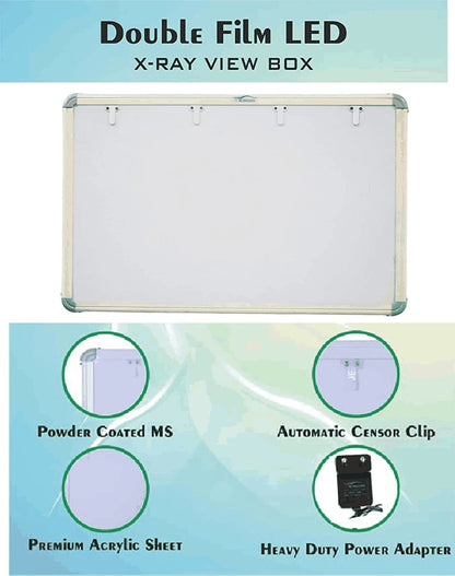 MEDIGUARD Combo of Premium Xray View Box, Double Film LED X-Ray View Box with Automatic Film Activation Censor and Variable Brightness Controller Pack of 3, 28X17 Inch