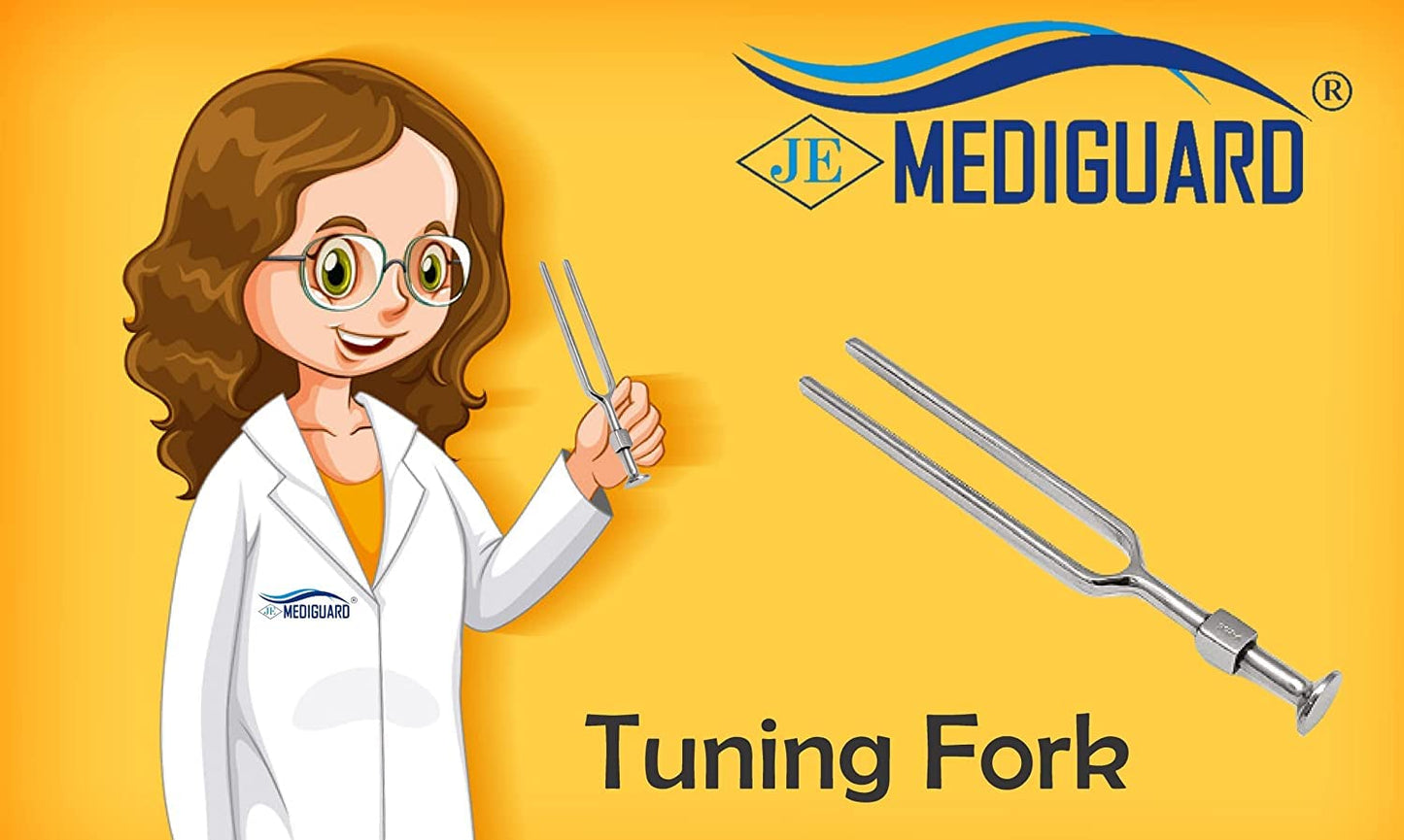 MEDIGUARD Medical Tuning Fork (128Hz, 256Hz and 512Hz) combo, Pack Of 3