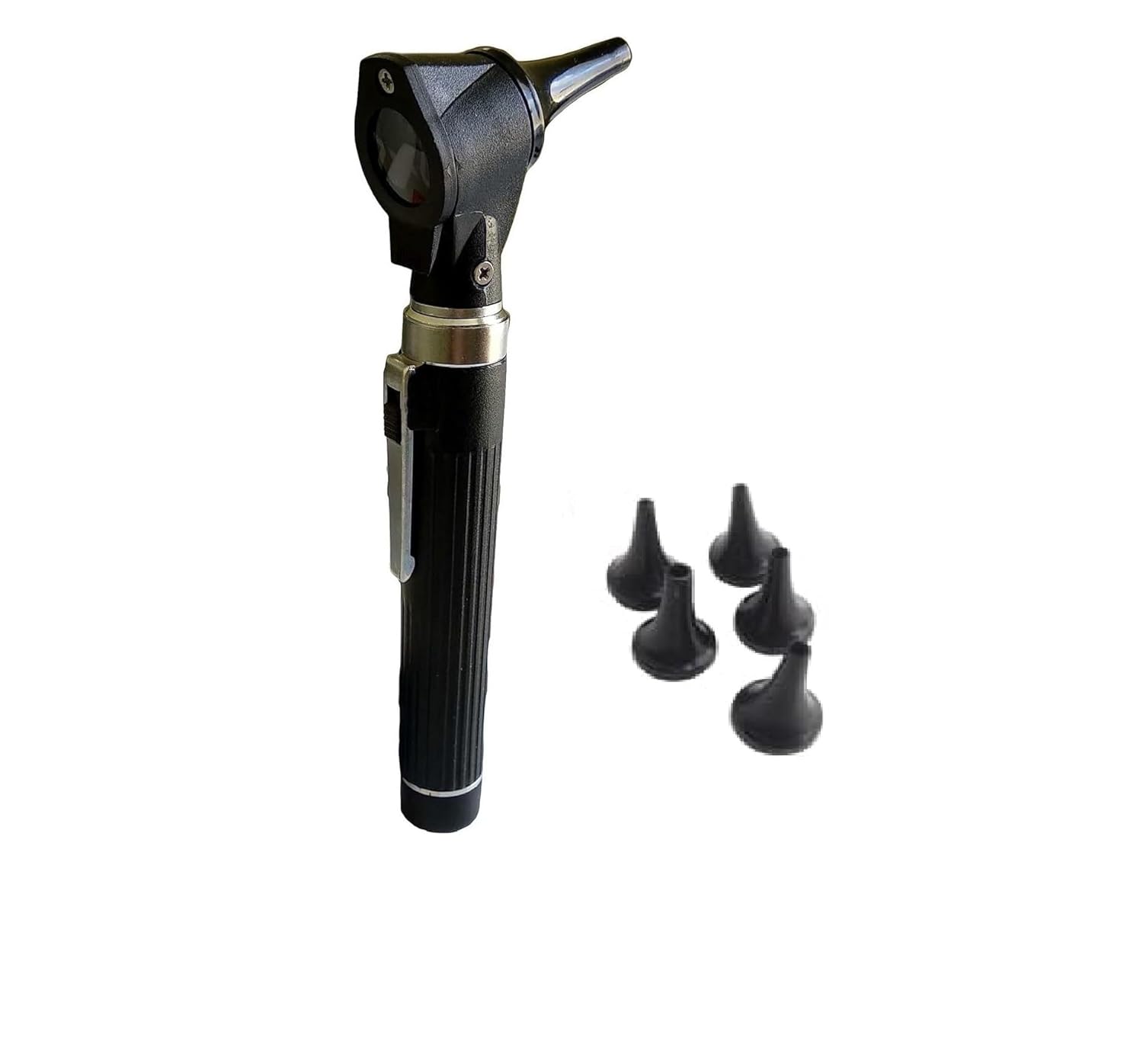 MEDIGUARD Pocket Otoscope LED with 5 Specula for ENT Medical (Black)