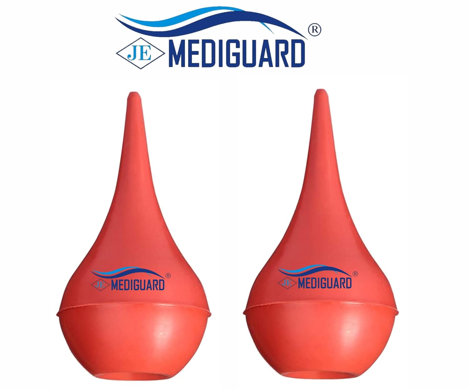 MEDIGUARD Surgicals Rubber Ulcer Syringe 100 ml Value Pack of 2