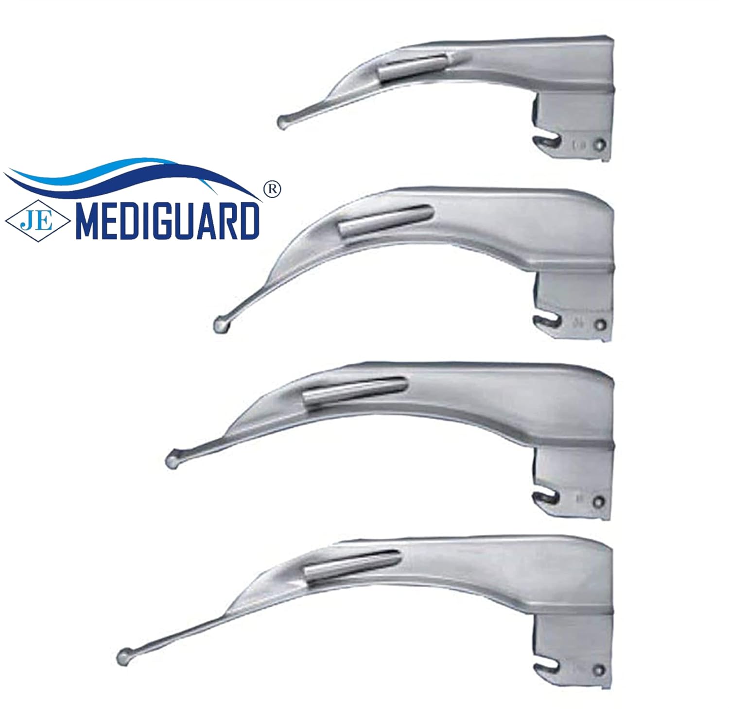 MEDIGUARD LED Laryngoscope Macintosh Type Adult with 4 blades