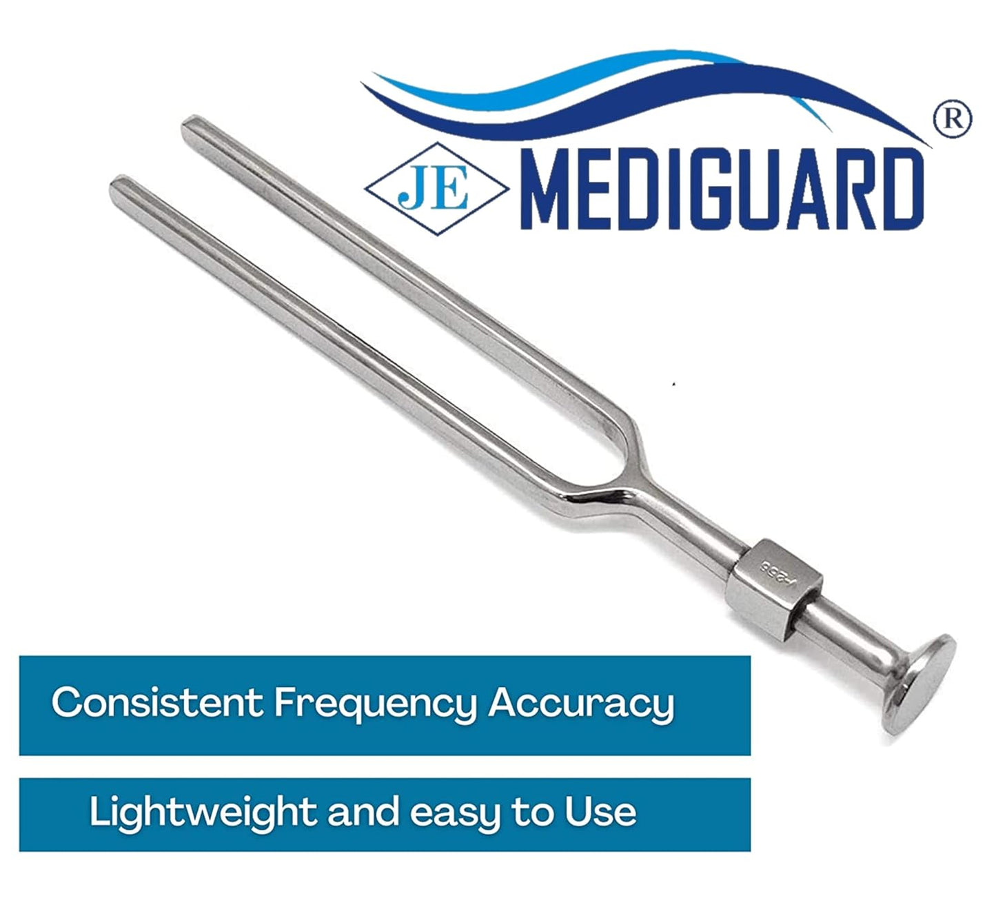 MEDIGUARD Medical Tuning Fork (128Hz, 256Hz and 512Hz) combo, Pack Of 3