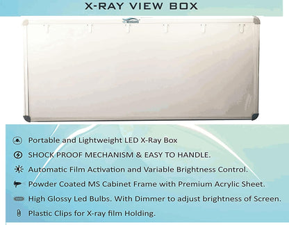 MEDIGUARD Premium Xray View Box, Triple Film LED X-Ray View Box with Automatic Film Activation Censor and Variable Brightness Controller Pack of 1 (TRIPLE)