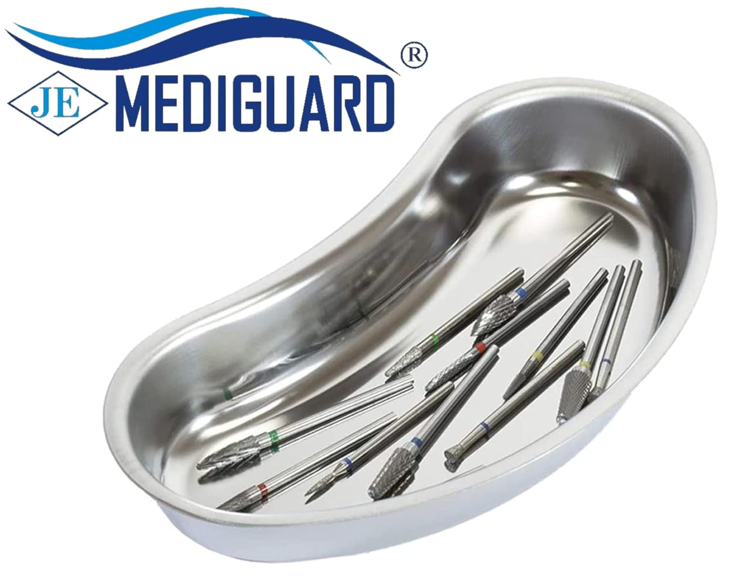 MEDIGUARD Stainless Steel Kidney Tray,(8''inches) 170mm,(Pack of 1), Reusable and Auto clavable Tray making them Ideal for Hospitals, Lab & Surgical Centre, 8''inches,(150mm), Pack of 1