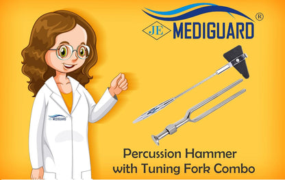 MEDIGUARD Combo of Percussion Knee Hammer with Tuning Fork 512 Hz