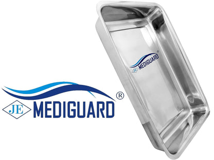 MEDIGUARD Medical Instrument Stainless Steel Baby Tray without Cover, Size - 18” x 12” x 3”