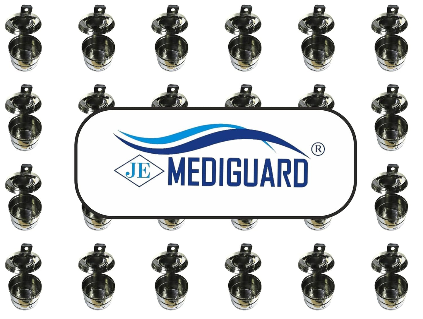 MEDIGUARD Dressing Drum 15x12 Jointed, Fully Stainless Steel, 15'' Diameter x 12' Height, Pack Of 1