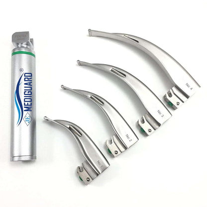 MEDIGUARD LED Laryngoscope Macintosh Type Adult with 4 blades