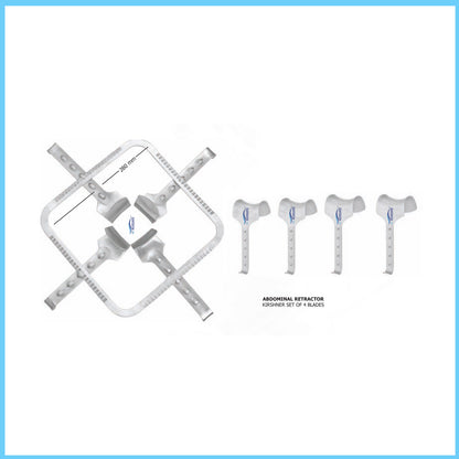 MEDIGUARD ABDOMINAL RETRACTOR KRISHNER SET OF 4 BLADE