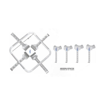 MEDIGUARD ABDOMINAL RETRACTOR KRISHNER SET OF 4 BLADE