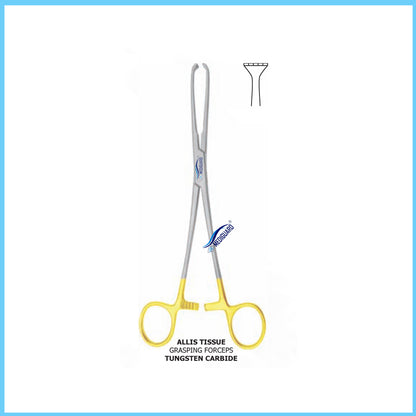 MEDIGUARD ALLIS TISSUE GRASPING FORCEPS TUNGSTEN CARBIDE