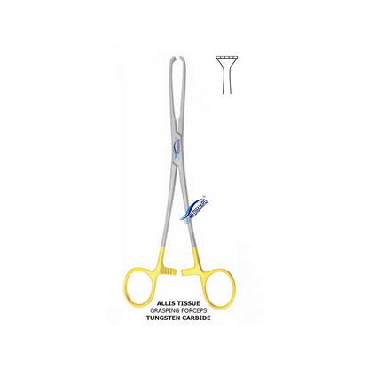 MEDIGUARD ALLIS TISSUE GRASPING FORCEPS TUNGSTEN CARBIDE