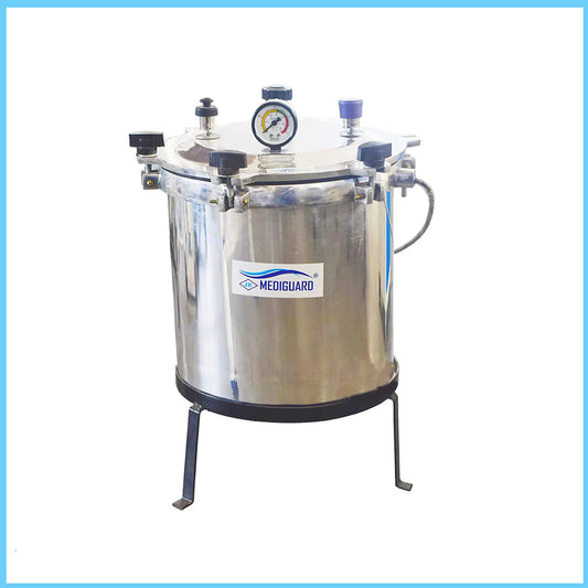 MEDIGUARD Autoclave Wing Nut Non-Electric Capacity. (21 Ltrs 12"x12")