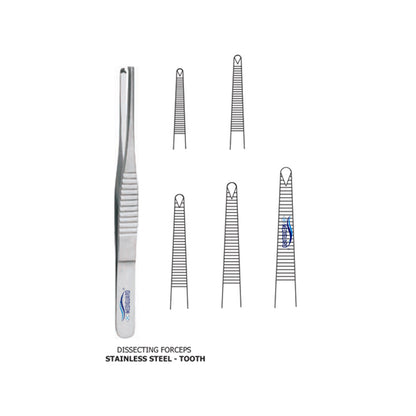 MEDIGUARD DISSECTING FORCEPS TOOTH PLAIN