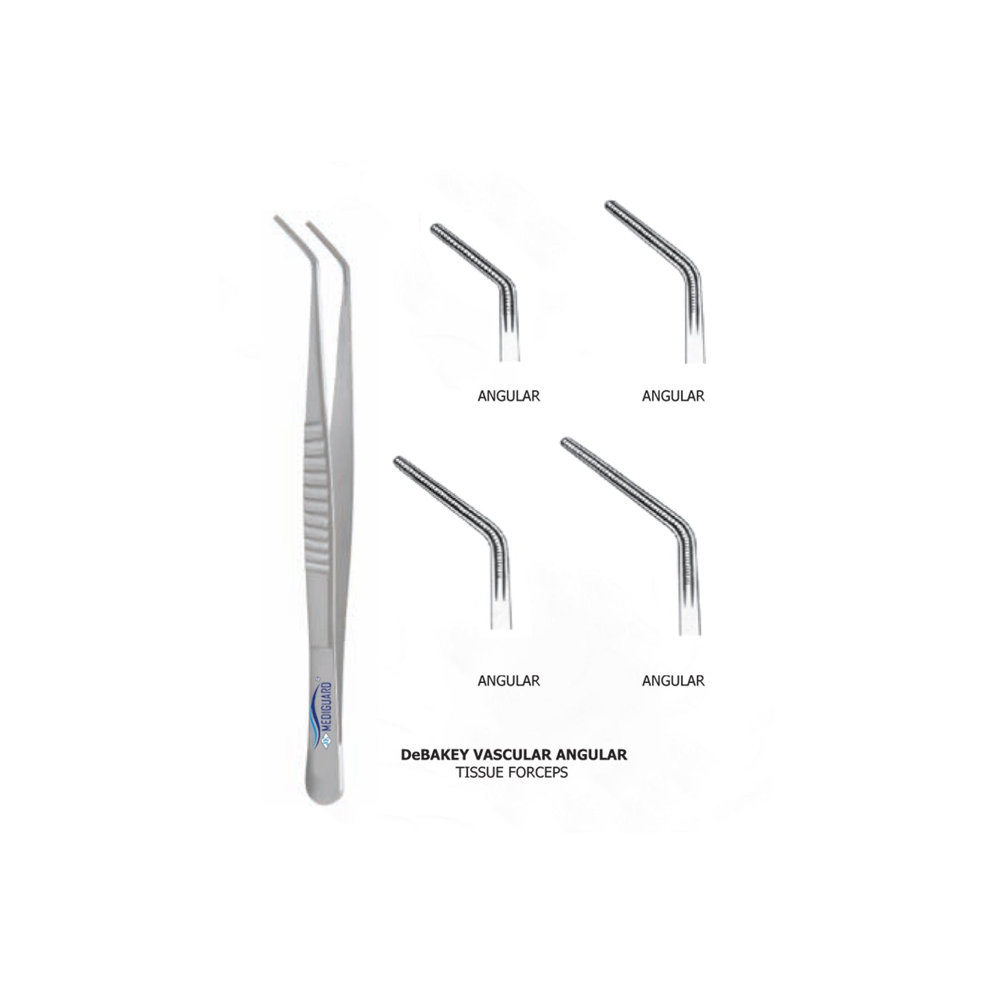 MEDIGUARD DeBAKEY VASCULAR ANGULAR TISSUE FORCEPS