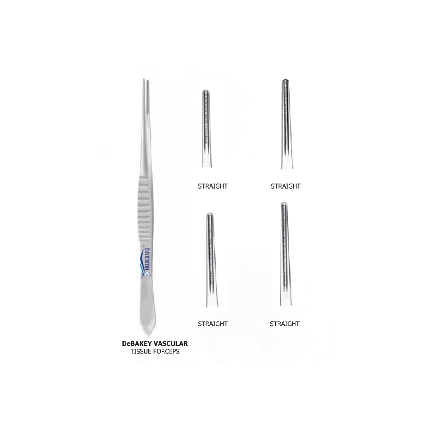 MEDIGUARD DeBAKEY VASCULAR TISSUE FORCEPS