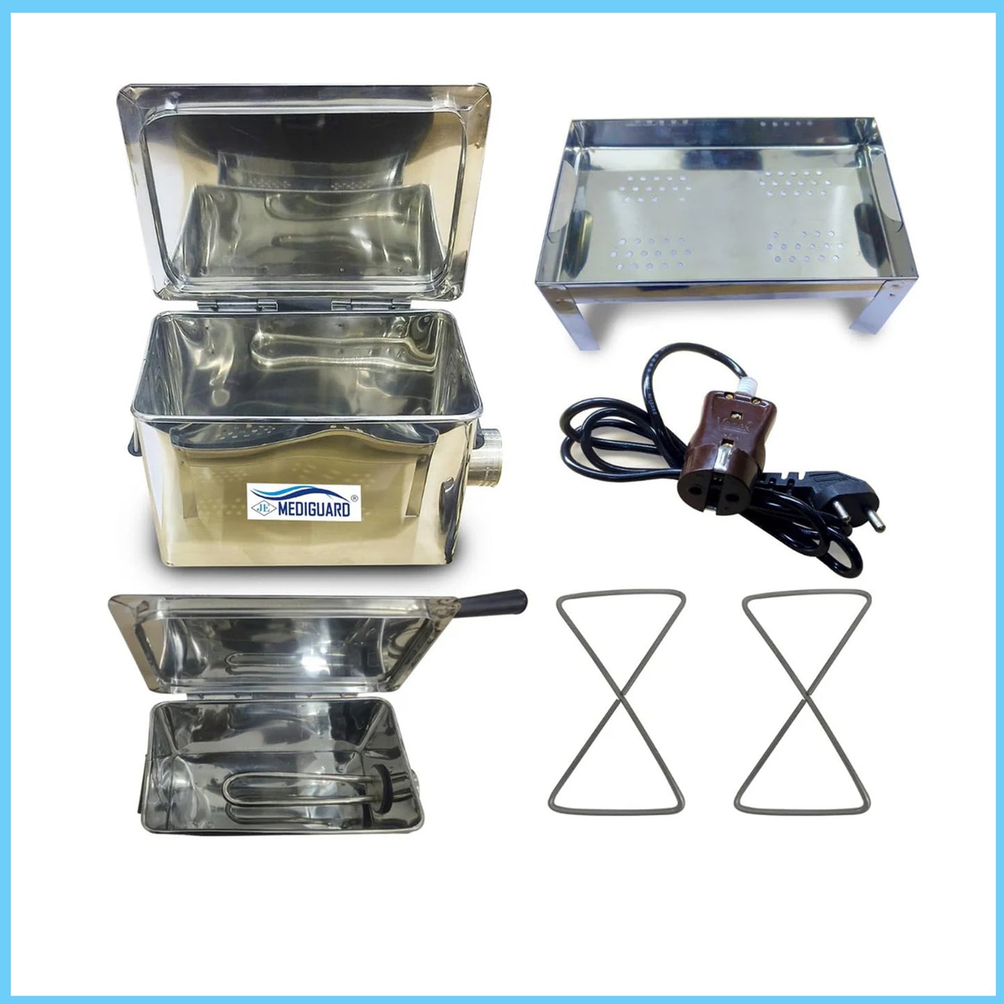 MEDIGUARD Electric Instrument sterilizer size 10-inch sterilization 10"x6"x4"