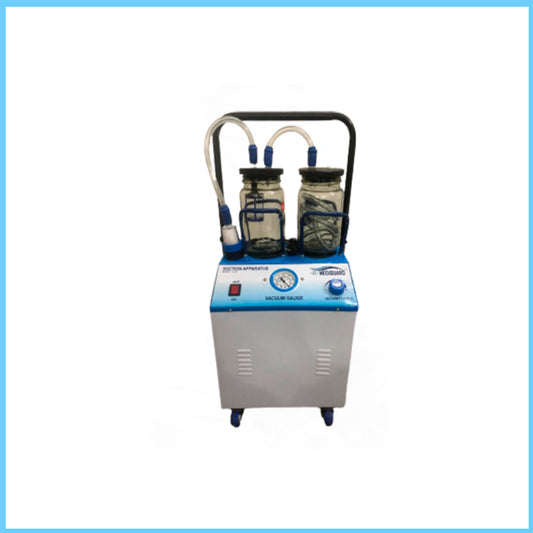 MEDIGUARD Electric Suction Machine 0.25 HP Copper With Glass Jar For Home, Hospital & Clinic