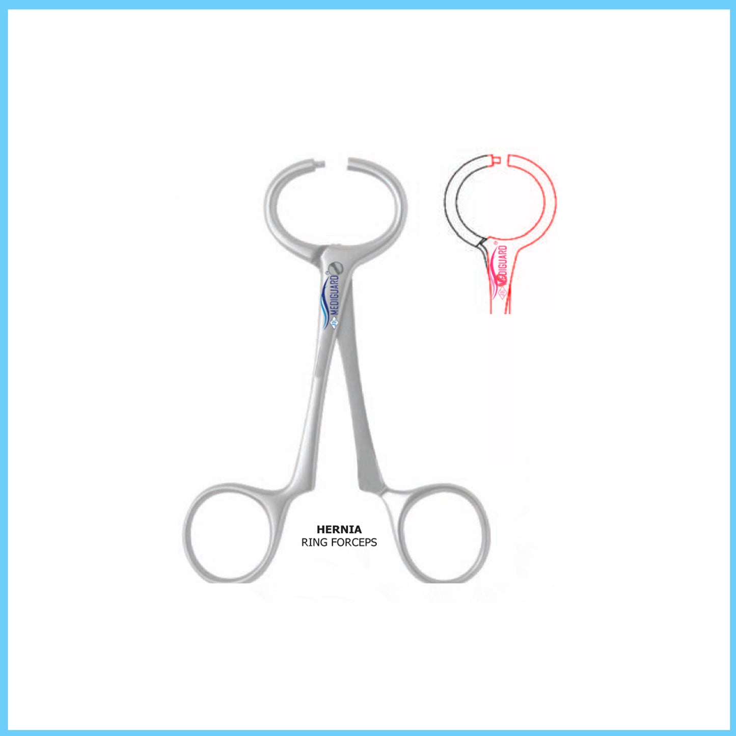 MEDIGUARD HERNIA RING FORCEPS