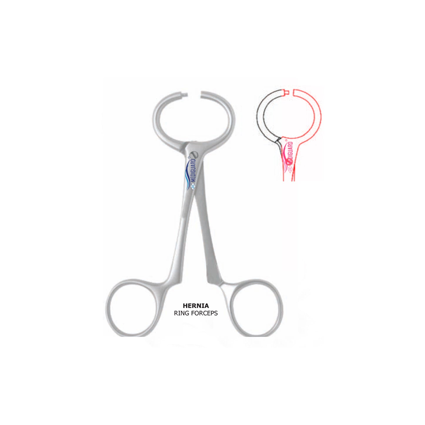 MEDIGUARD HERNIA RING FORCEPS