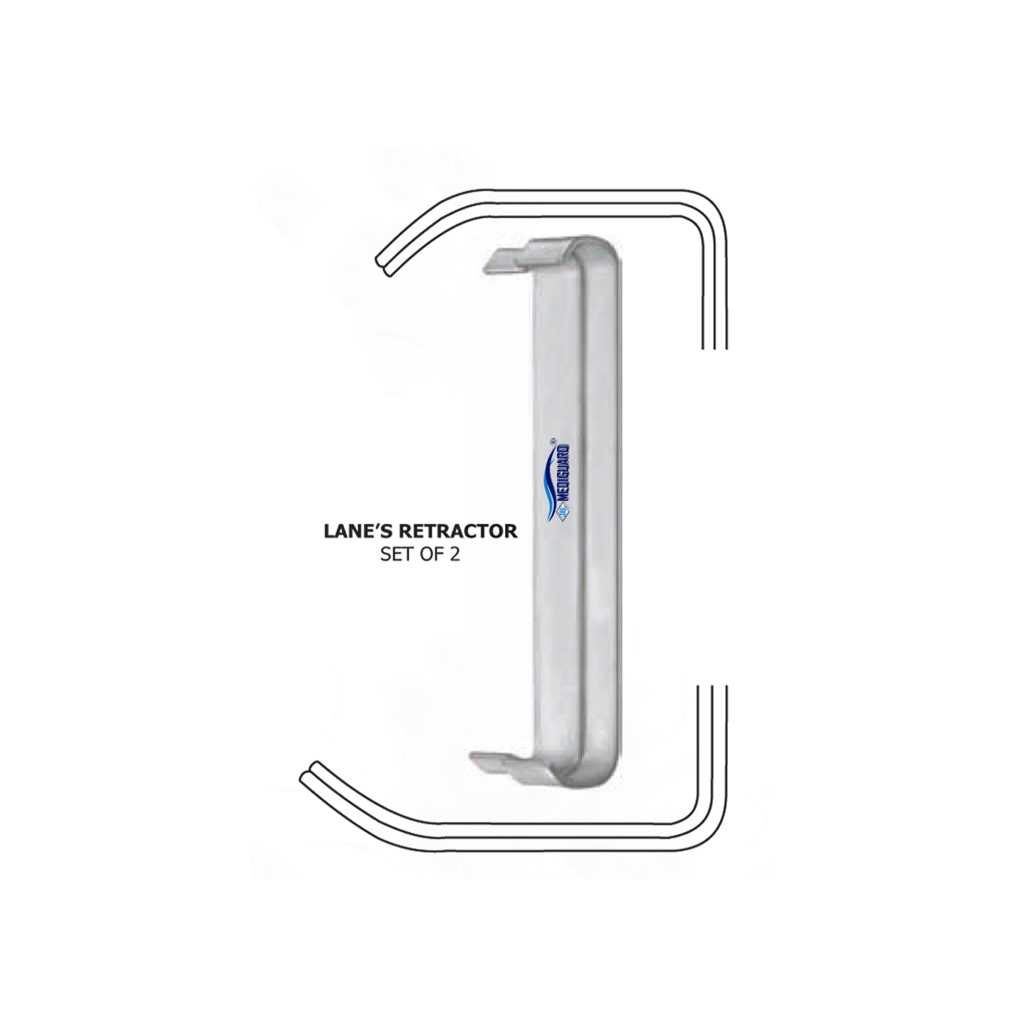 MEDIGUARD LANE'S RETRACTOR SET OF 2