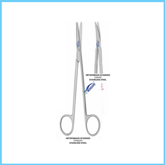 MEDIGUARD METZENBAUM SCISSORS STRAIGHT SS