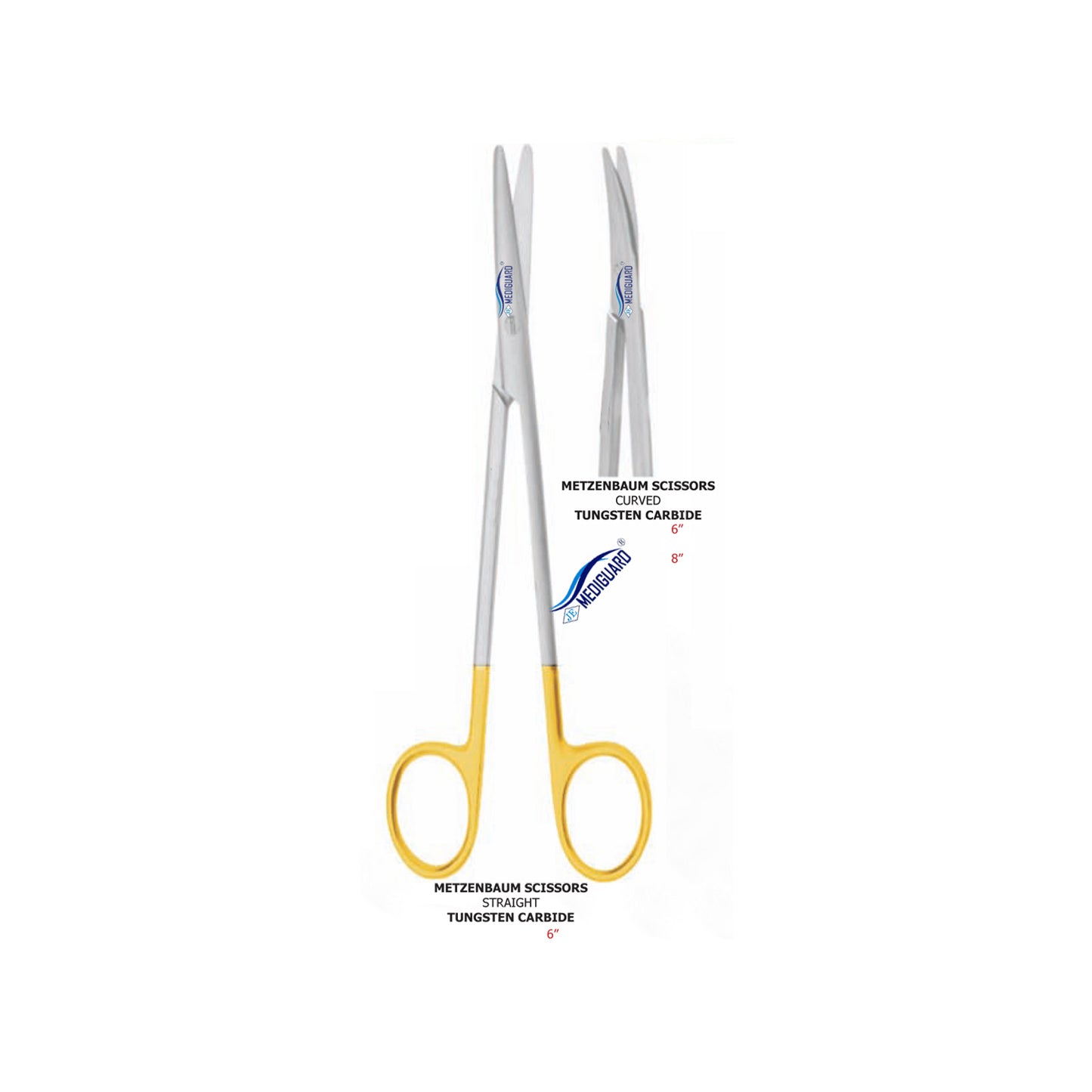 MEDIGUARD METZENBAUN SCISSORS TUNGSTEN CARBIDE