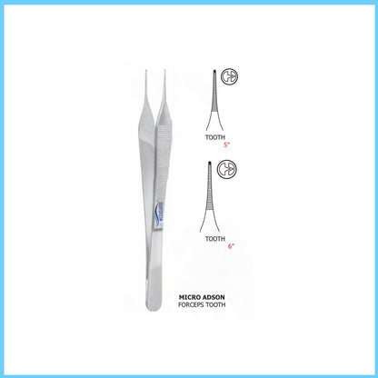 MEDIGUARD MICRO ADSON FORCEPS TOOTH