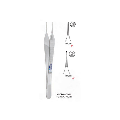 MEDIGUARD MICRO ADSON FORCEPS TOOTH