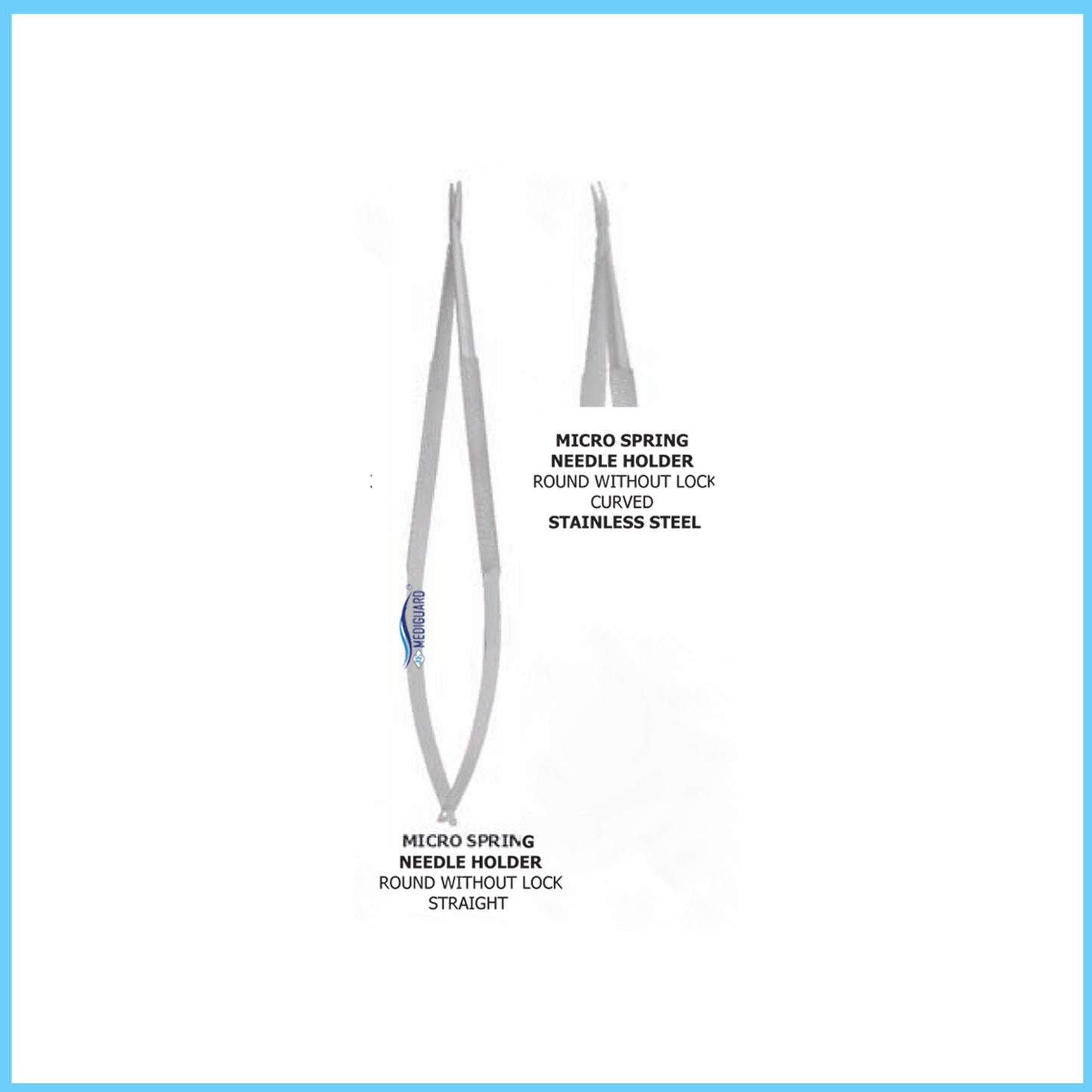 MEDIGUARD MICRO SPRING NEEDLE HOLDER ROUND WITHOUT LOOK